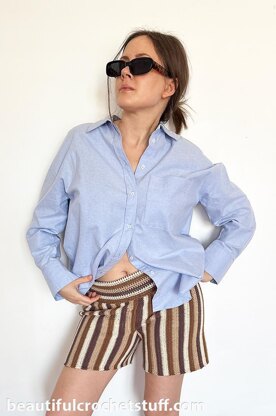 Vertical Striped Shorts