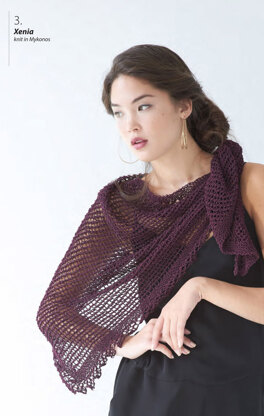 Xenia Shawl in Berroco Mykonos - Downloadable PDF