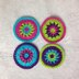 Colorful Circle Coasters and Potholder