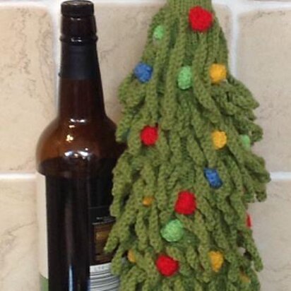 Christmas Tree Wine Bottle Cover