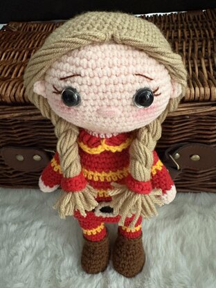 Faye the Firefighter - Amigurumi doll pattern