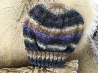 Striped fisherman’s beanie