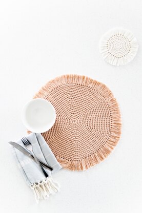 Boho Crochet Coasters + Placemats