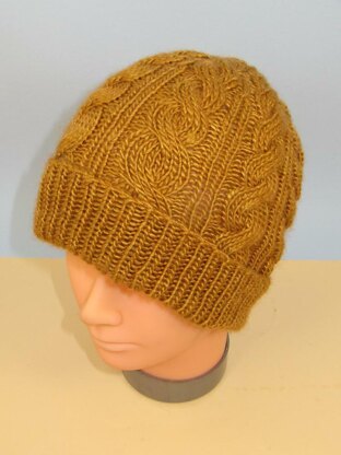 Alternate Twist Cable Beanie hat