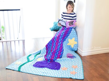 Mica the Mermaid and Jellyfish Blanket