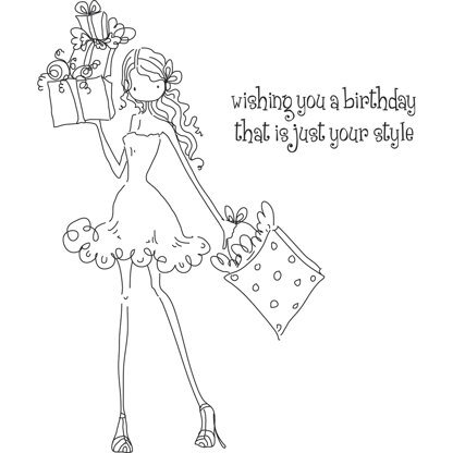 Stamping Bella Cling Stamps - Posh Has A Present