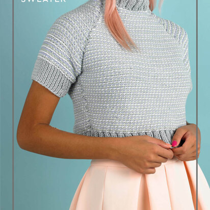 Paintbox Yarns Sunbeam Short Sleeve Jumper PDF (Free)