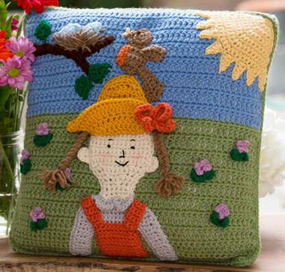 Spring Has Sprung Pillow in Red Heart Super Saver Economy Solids - LW4521 - Downloadable PDF