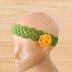 Crochet flower headband