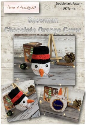 Snowman Chocolate Orange Cover Knitting Pattern