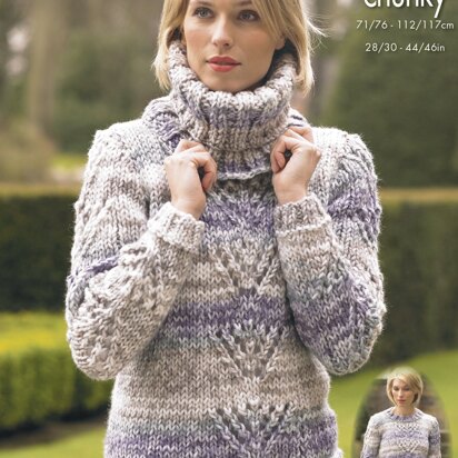 Sweaters & Cowl in King Cole Super Chunky - 4289 - Downloadable PDF