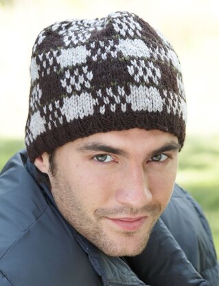 Check Mate Fair Isle Hat in Patons Classic Wool Worsted