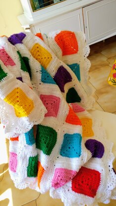 My favourite granny squares blanket