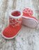 Christmas Baby Booties Crochet Pattern