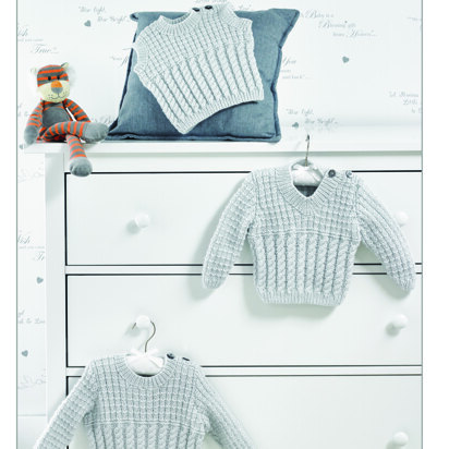 Sweaters & Slipover in James C. Brett Baby DK - 516 - Leaflet