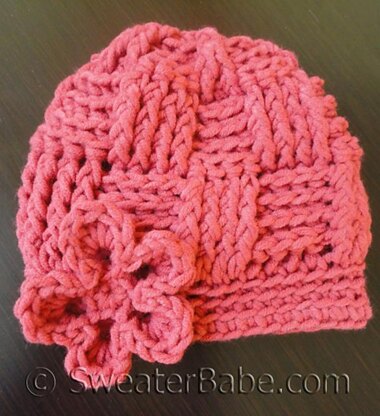 #67 Basketweave Crochet Hat