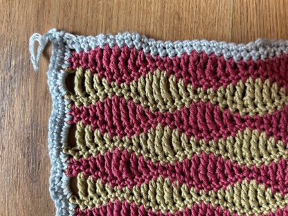 Medium Wave Crochet Washcloth