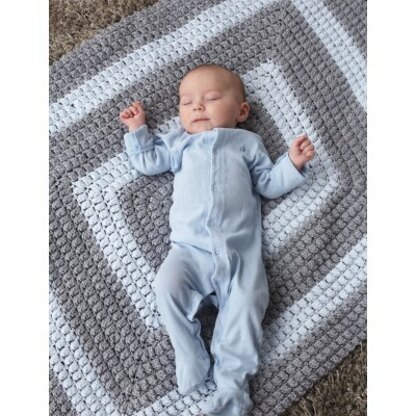 All-Around Blanket in Patons Beehive Baby Sport - Downloadable PDF