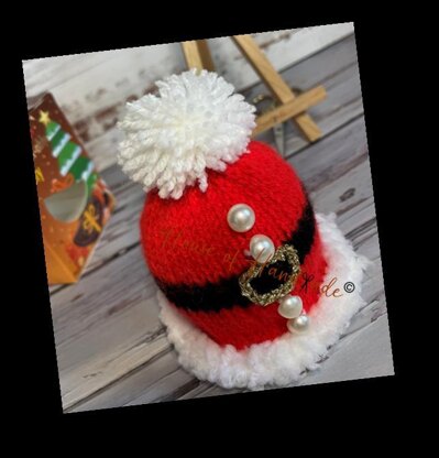 Santa Chocolate Orange Cover Knitting Pattern