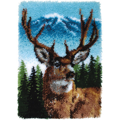 Wonderart Deer Latch Hook Rug Kit