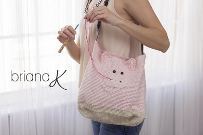 Pig Project Bag or Purse for Crafters