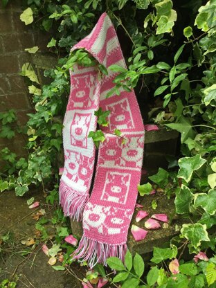 Pink Pigs Scarf