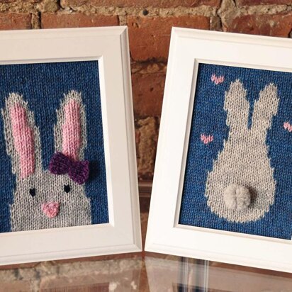 Some Bunny Loves You Knitted Wall Art