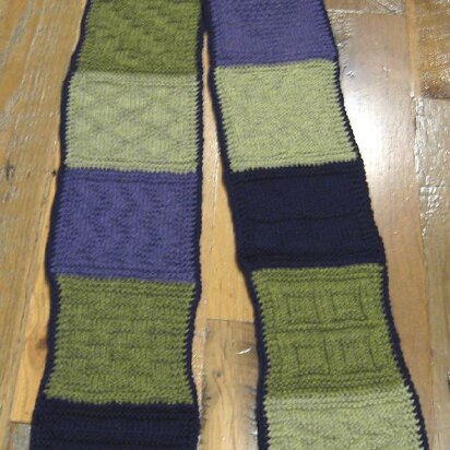 Sampler Knitting Scarf