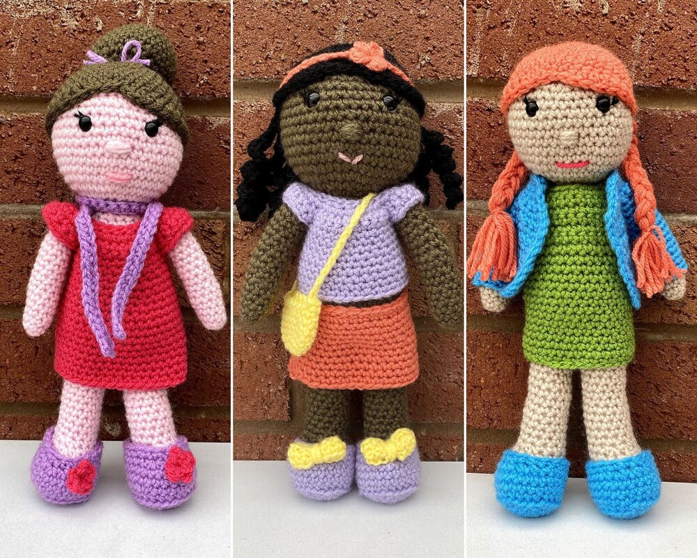 Dress Up Dolls Crochet pattern by Teenie Crochets LoveCrafts