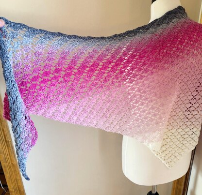 Feeling Flirty Lacy Shell Shawl