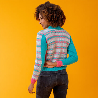 Paintbox Yarns Seeing Stripes Sweater PDF (Free)