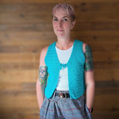 Falling Blossoms 2-in-1 Cardi and Vest