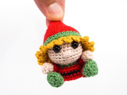 Mini Female Christmas Elf Crochet Pattern