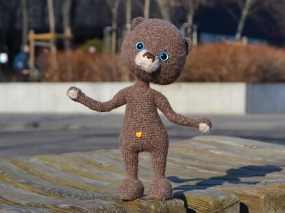 Crochet Pattern: Little Bear PDF, Amigurumi toy