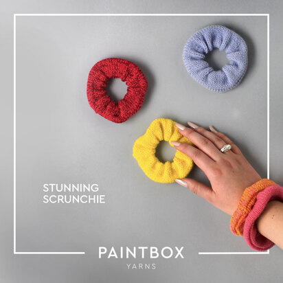 Stunning Scrunchie - Free Knitting Pattern for Women in Paintbox Yarns Simply DK or Metallic DK by Paintbox Yarns - knitting pattern