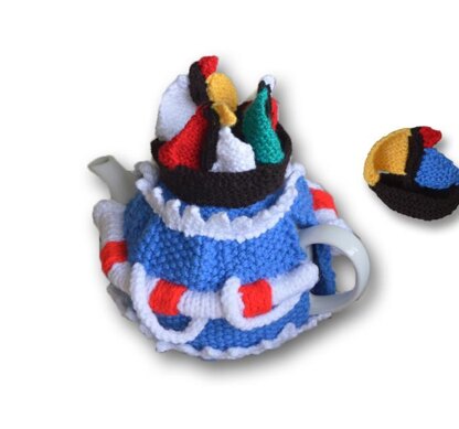 Sailboat Yacht Nautical Tea Cosy