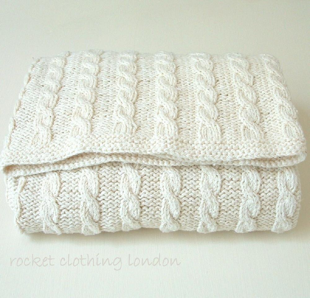 Classic cable baby blanket new arrivals