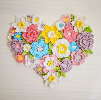 Spring Easter heart decoration