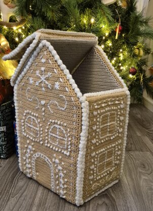 CROCHET PATTERN ONLY Gingerbread House Christmas Amigurumi