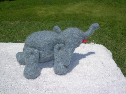 Knitted/Felted Elephant