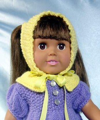 My Old Fashioned Baby Doll, Knitting Patterns fit American Girl and other 18-Inch Dolls