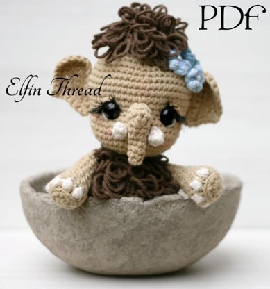 Maura the Chibi Mammoth Amigurumi