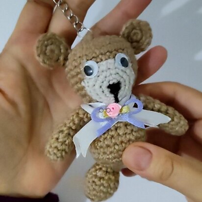 Crochet Bear keychain