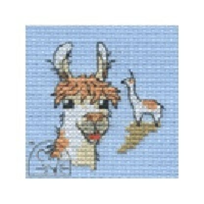 Mouseloft Stitchlets - Llama Cross Stitch Kit - 64mm