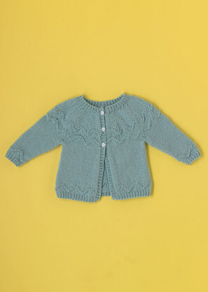 "See Saw Cardigan" - Cardigan Knitting Pattern For Babies in Paintbox Yarns Simply DK - DK-Baby-001