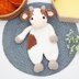 Cow lovey crochet pattern. Baby lovey