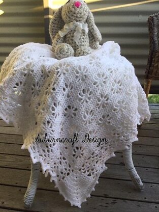 Amanda Christening Baby Blanket