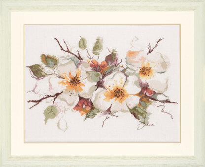 Lanarte Apple Blossom Counted Cross Stitch Kit - 49 x 39 cm