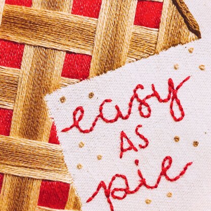 Easy as Pie - Thanksgiving Pie Embroidery Pattern