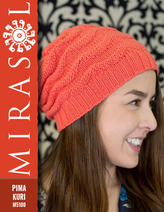 Slouchy Hat in Mirasol Pima Kuri - M5100 - Downloadable PDF